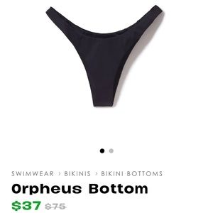 INAMORATA ORPHEUS BOTTOM IN BLACK SIZE M